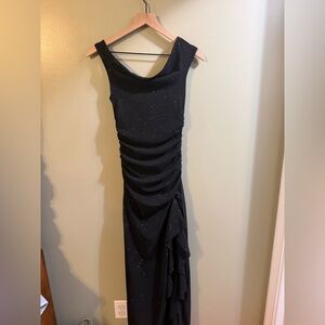 Altar'd State Black Glitter Gown